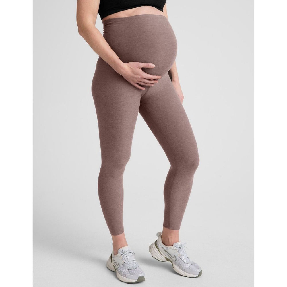 Beyond Yoga Beyond the Bump Spacedye Maternity Love the Bump Leggings Brown XS